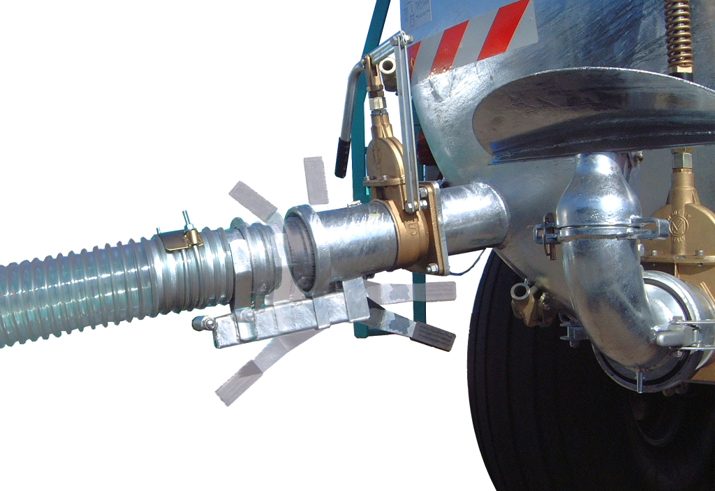 ホース脱着はワンタッチ